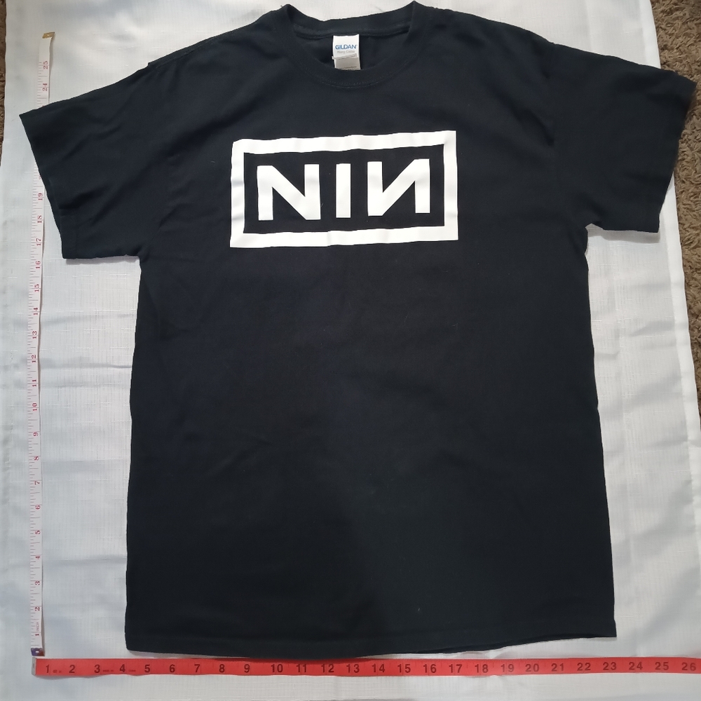 Gildan Black and White Graphic Tee
